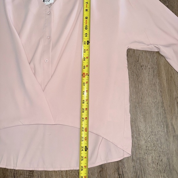 Main Strip • Oversized Button Up Faux Wrap Long Sleeve - Picture 10 of 11